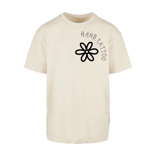 Floral Betty | Sand | Oversized T-Shirt - Wrong Crowd Artist merch