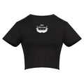 Acorn Branch | Black | Vixen Recycled Womens 240gsm Cropped Tee