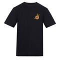 Floral Bird T-Shirt | Black | Duzzer 180gsm Regular Fit T-Shirt