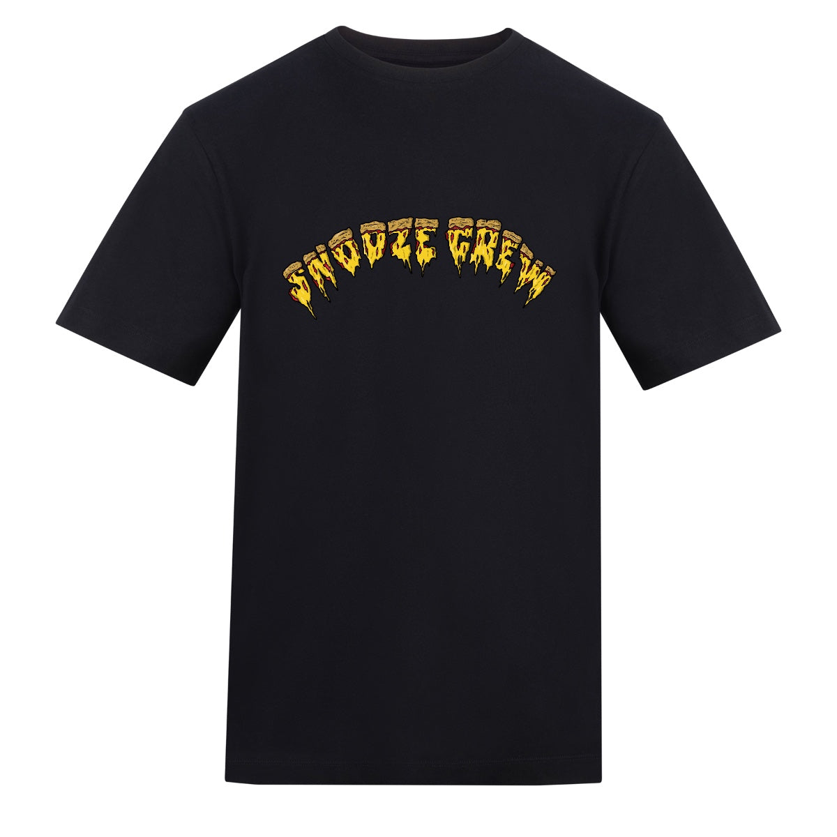 Death by Pizza | Black | Rizzer 150gsm Regular Fit T-Shirt