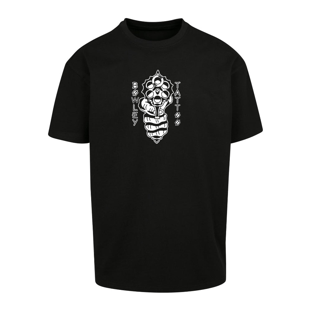 Reaper White Black Tee | Black | Dunker 240gsm Oversized T-Shirt