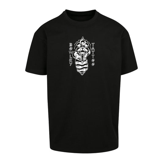 Reaper White Black Tee | Black | Dunker 240gsm Oversized T-Shirt