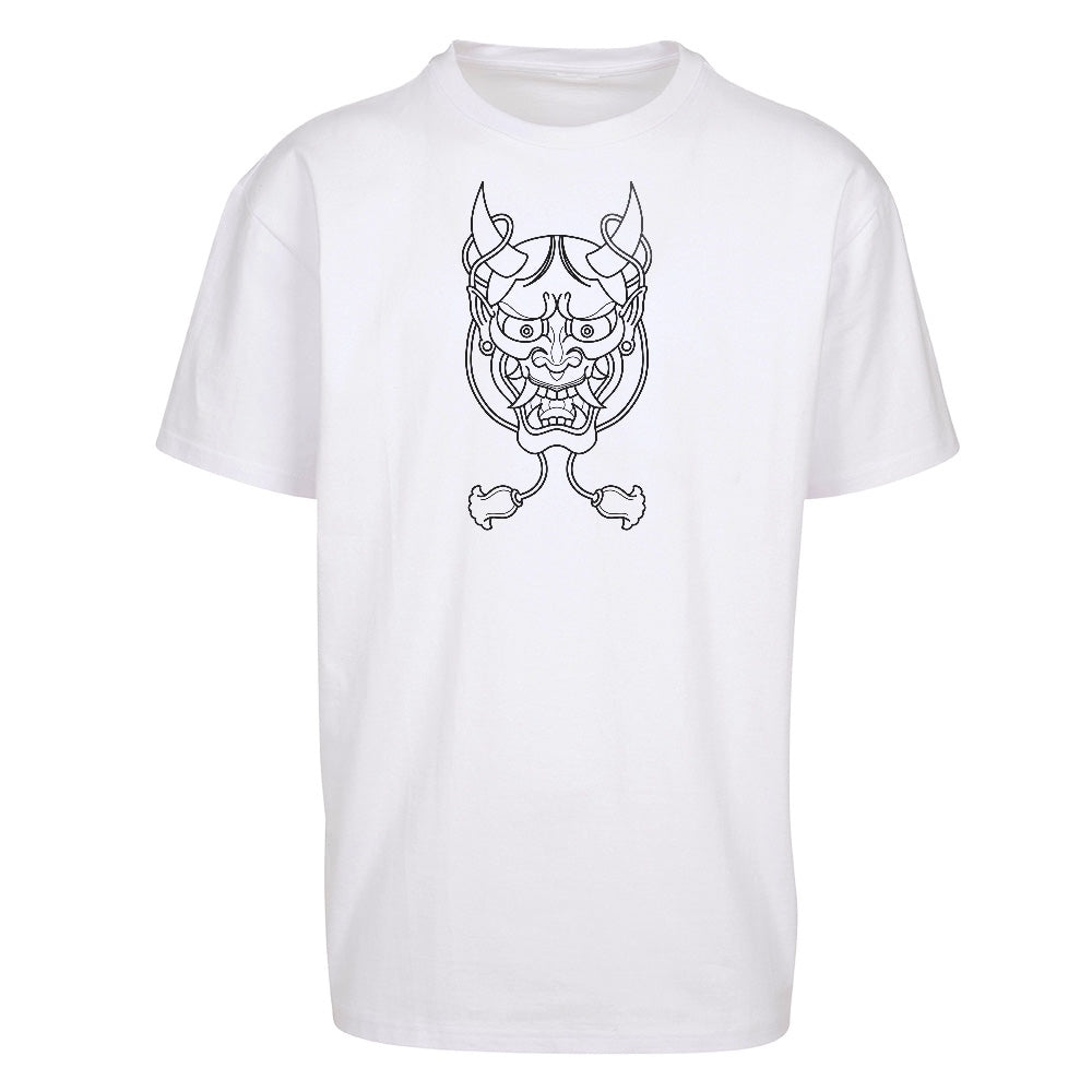 Mask | White | Oversized T-Shirt - Wrong Crowd Artist merch