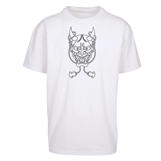 Mask | White | Oversized T-Shirt - Wrong Crowd Artist merch