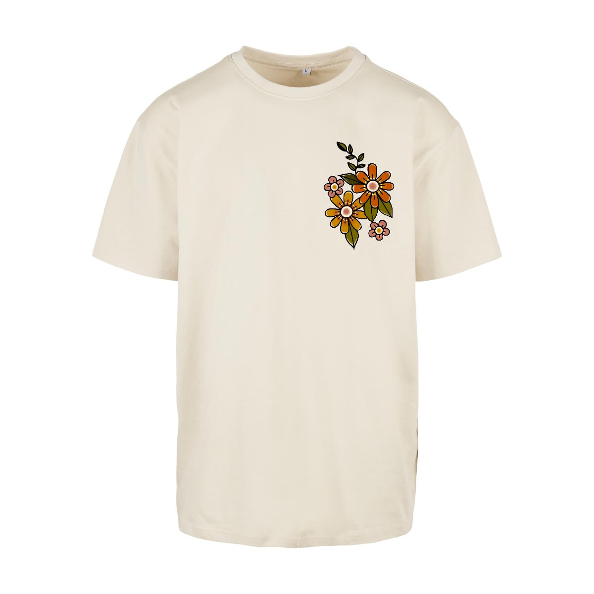 Sleepy Squirrel T-Shirt | Sand | Dunker 240gsm Oversized T-Shirt