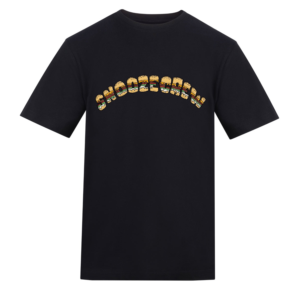 Snooze Burger | Black | Rizzer 150gsm Regular Fit T-Shirt