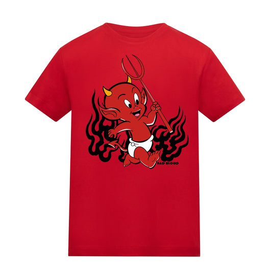 Kids devil boi | Fire Red | Rascal Kids Premium Midweight 180gsm Tee