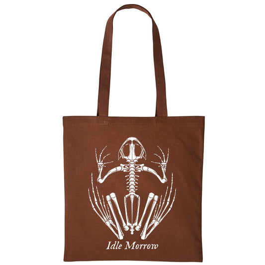 Frog Skeleton | Dark Brown | Shopper Tote Bag