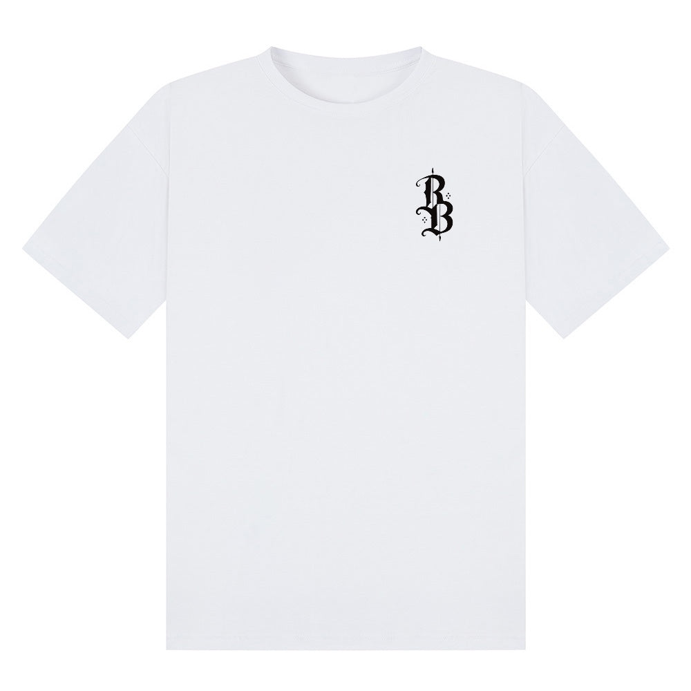 Wolf Head oversized Tee | White | Breezer 180gsm Oversized T-Shirt