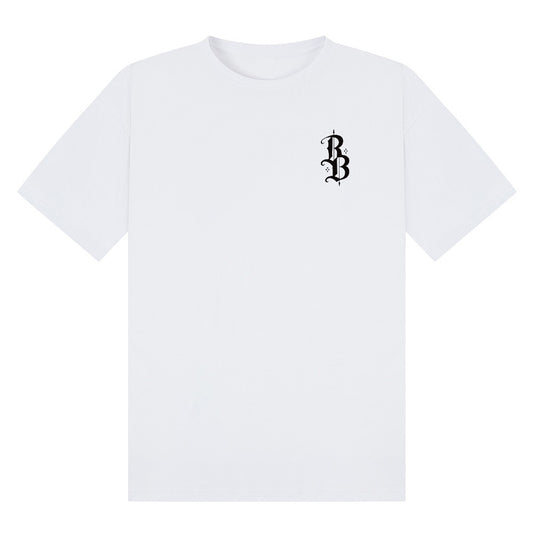 Wolf Head oversized Tee | White | Breezer 180gsm Oversized T-Shirt