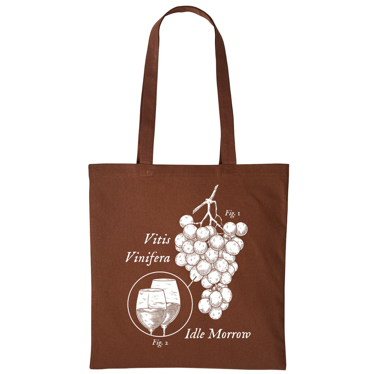 Wine Study | Dark Brown | Shopper Tote Bag