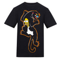 Homer Panther | Black | Rizzer 150gsm Regular Fit T-Shirt - Wrong Crowd Artist merch