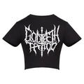 Thrash ratking crop | Black | Vixen Recycled Womens 240gsm Cropped Tee