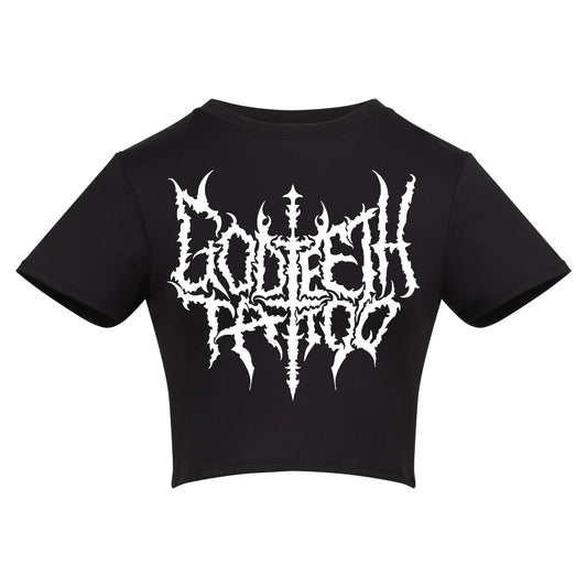 Thrash ratking crop | Black | Vixen Recycled Womens 240gsm Cropped Tee