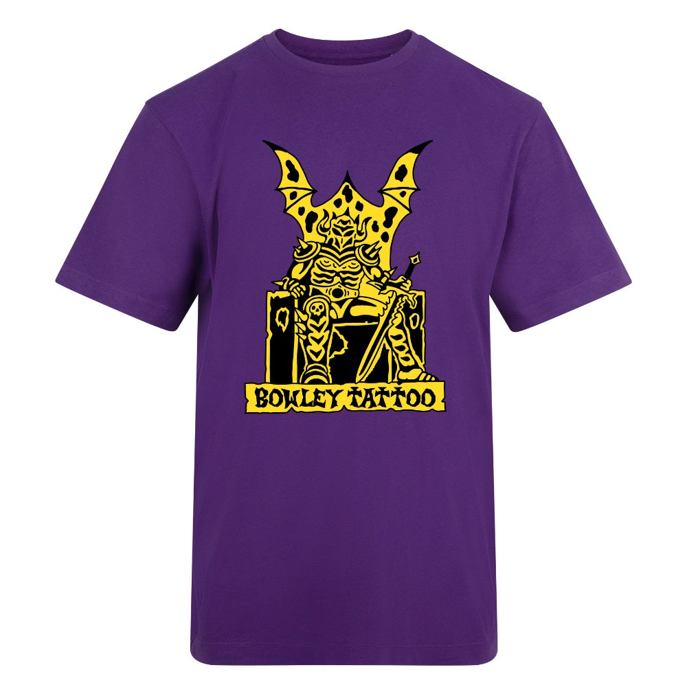 Yellow Knight Tee | Purple | Duzzer 180gsm Regular Fit T-Shirt