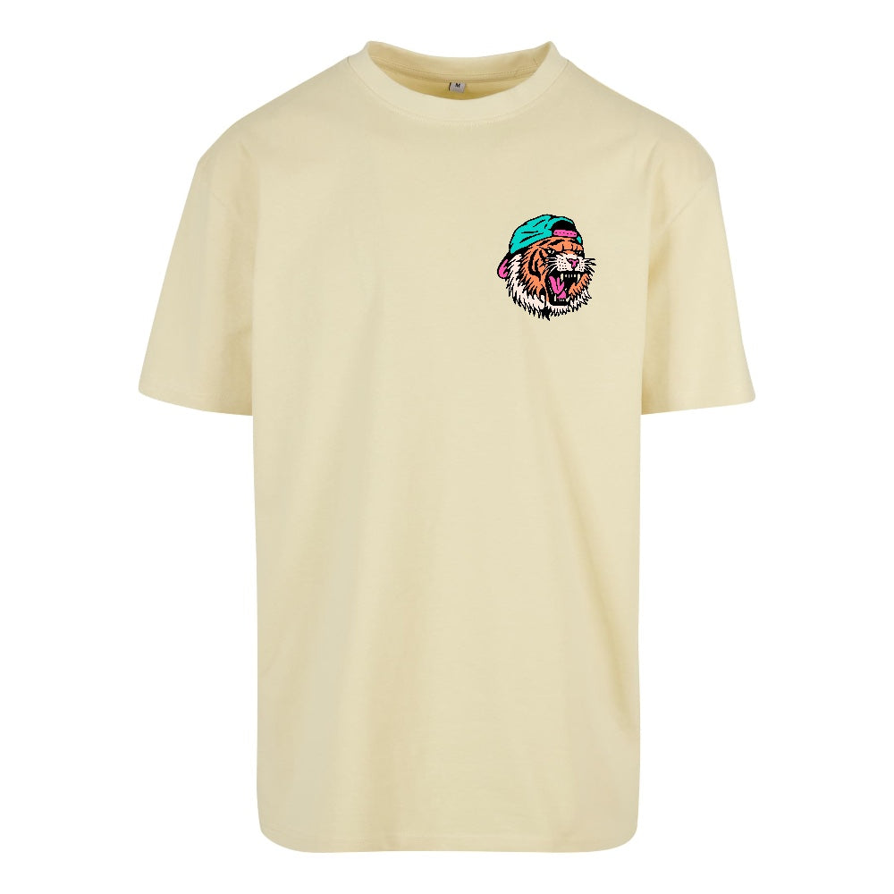 Rad Tiger | Oversized Soft Yellow T-Shirt | Soft Yellow | Dunker 240gsm Oversized T-Shirt