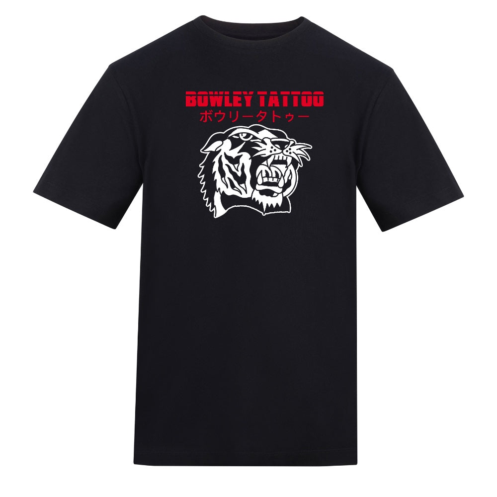Red Tiger Tee | Black | Duzzer 180gsm Regular Fit T-Shirt