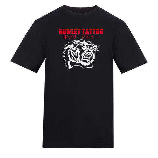 Red Tiger Tee | Black | Duzzer 180gsm Regular Fit T-Shirt
