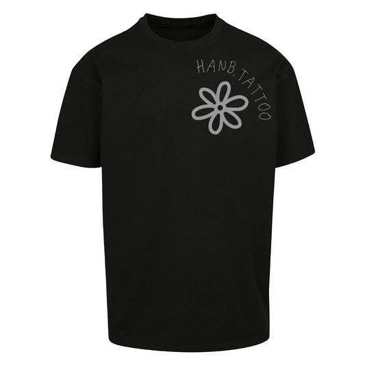 Floral Betty | Black | Oversized T-Shirt - Wrong Crowd Artist merch