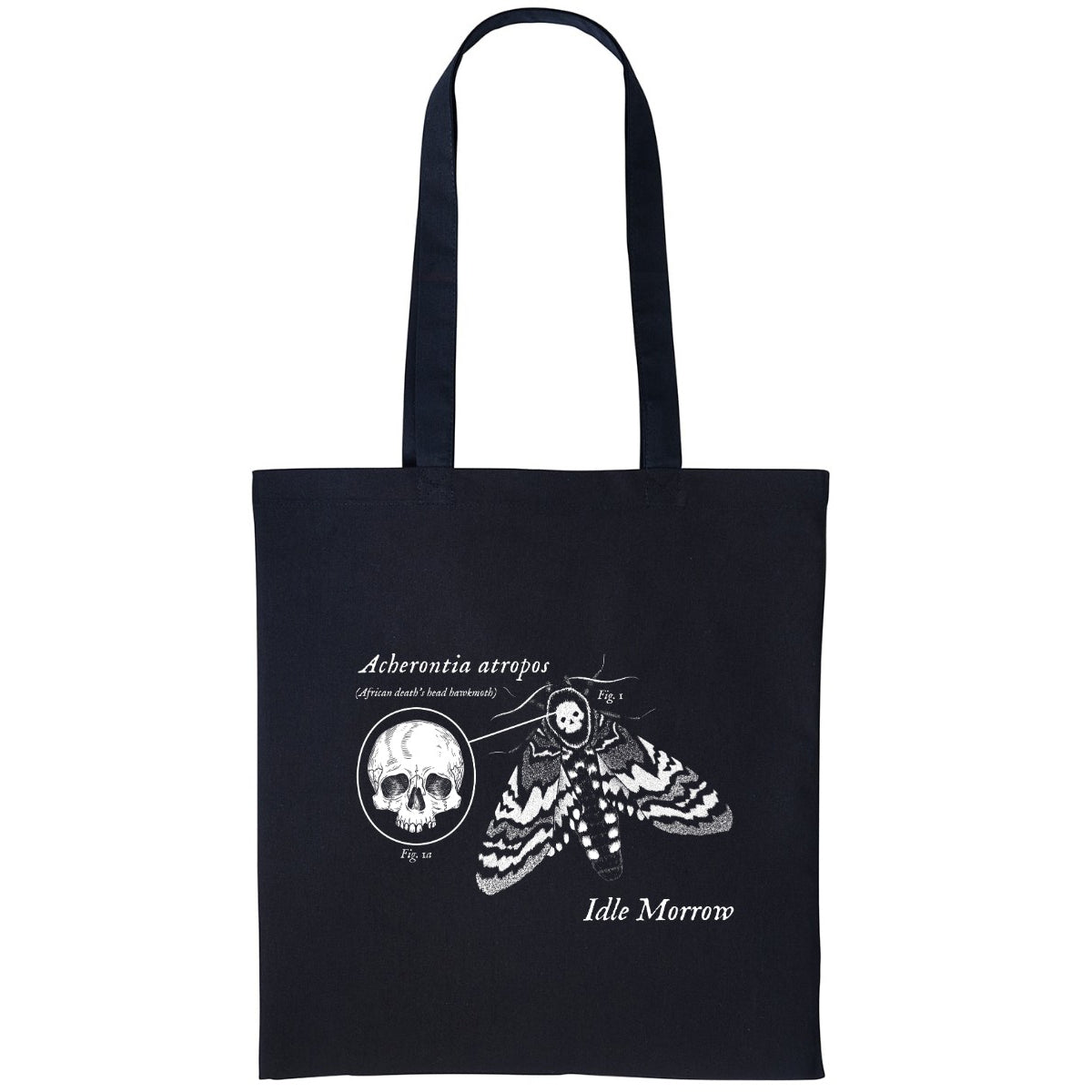 Deaths Head Hawkmoth | Black | Shopper Tote Bag