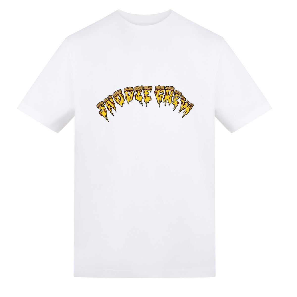 Death by Pizza | White | Rizzer 150gsm Regular Fit T-Shirt