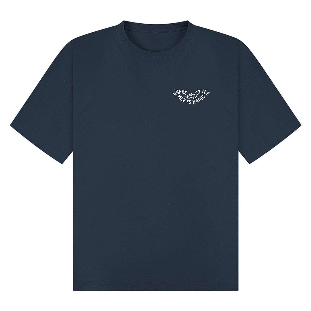 Where Style Meets Magic | Petrol Blue | Breezer 180gsm Oversized T-Shirt