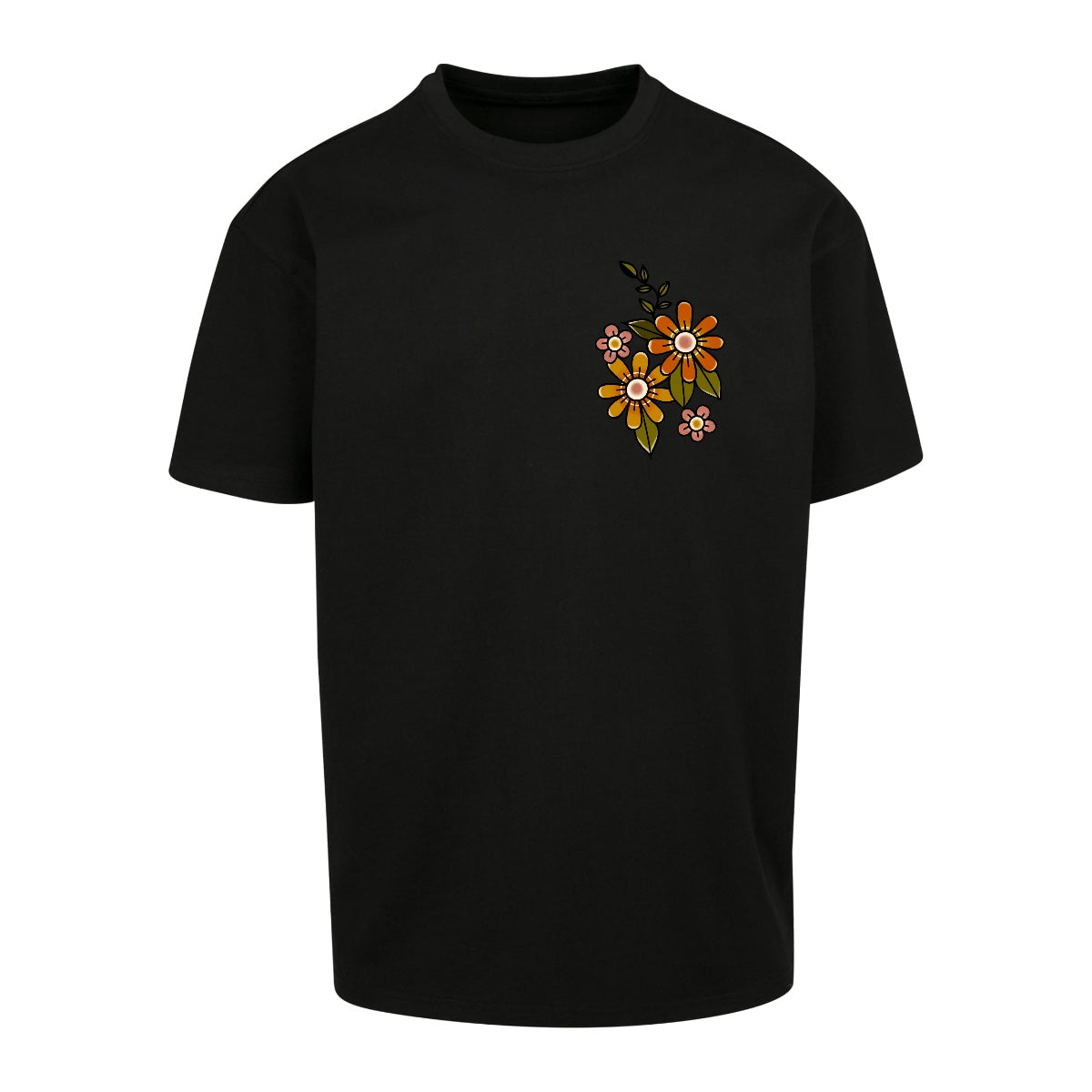 Sleepy Squirrel T-Shirt | Black | Dunker 240gsm Oversized T-Shirt
