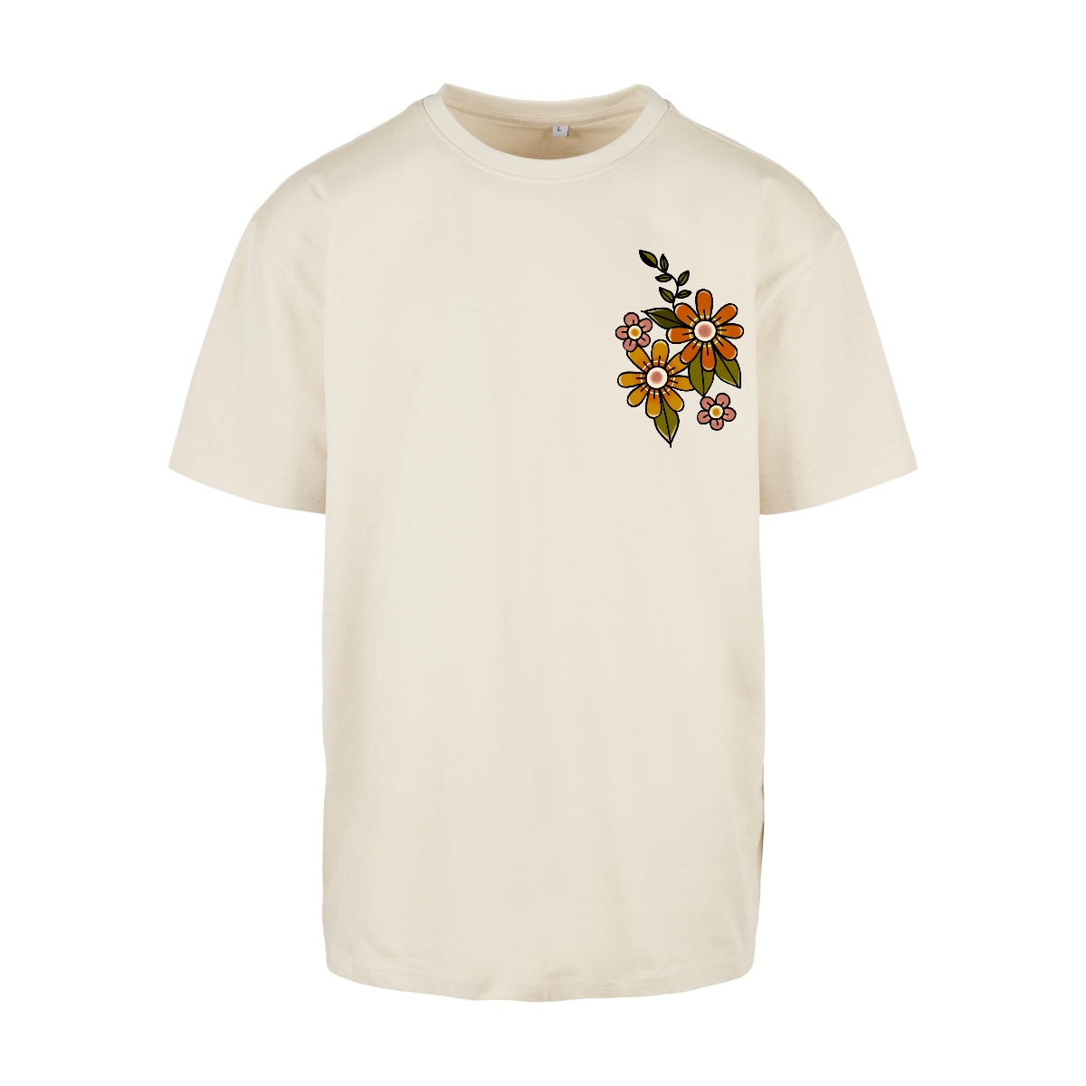 Sleepy Squirrel T-Shirt | Sand | Oversized T-Shirt