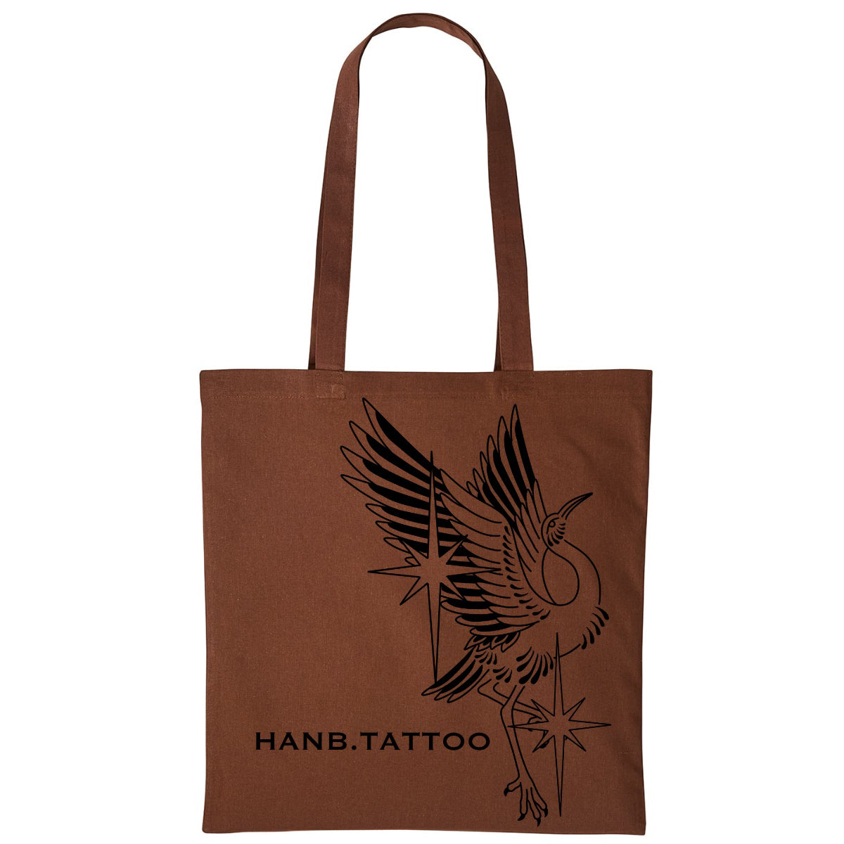 Bird bag | Dark Brown | Shopper Tote Bag
