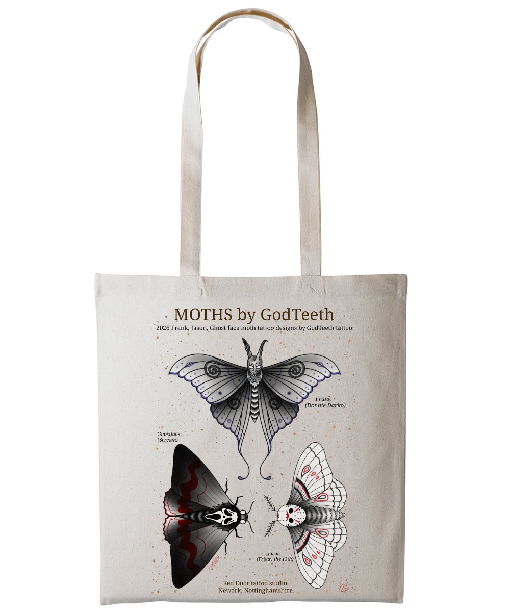 Natural moth tote | Natural | Shopper Tote Bag