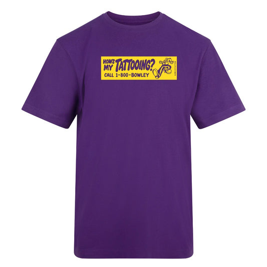 How’s My White Tee | Purple | Duzzer 180gsm Regular Fit T-Shirt
