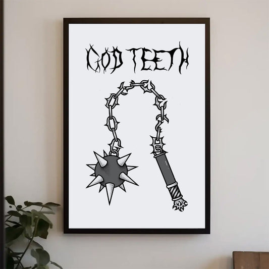 Godteeth flail print | Art Prints (A Sizes)