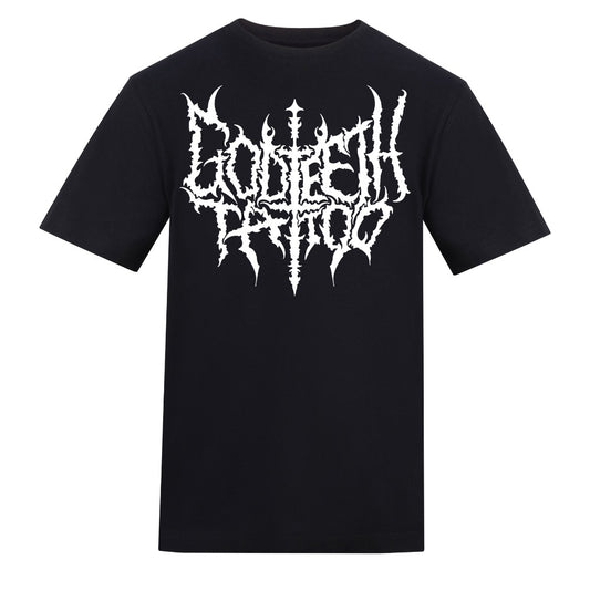 Metal logo ratking back | Black | Duzzer 180gsm Regular Fit T-Shirt