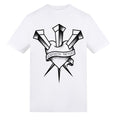 Heart front shirt | White | Rizzer 150gsm Regular Fit T-Shirt - Wrong Crowd Artist merch