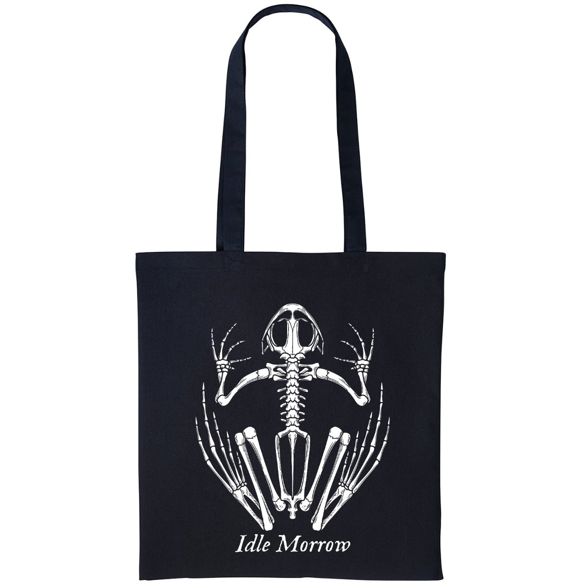 Frog Skeleton | Black | Shopper Tote Bag