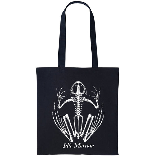 Frog Skeleton | Black | Shopper Tote Bag
