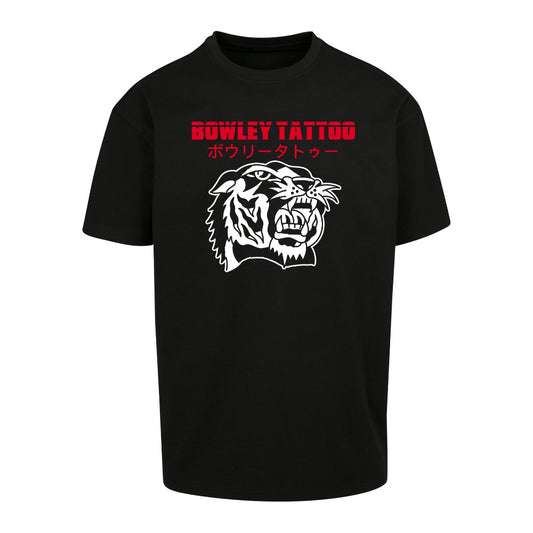 Red Tiger Tee | Black | Dunker 240gsm Oversized T-Shirt