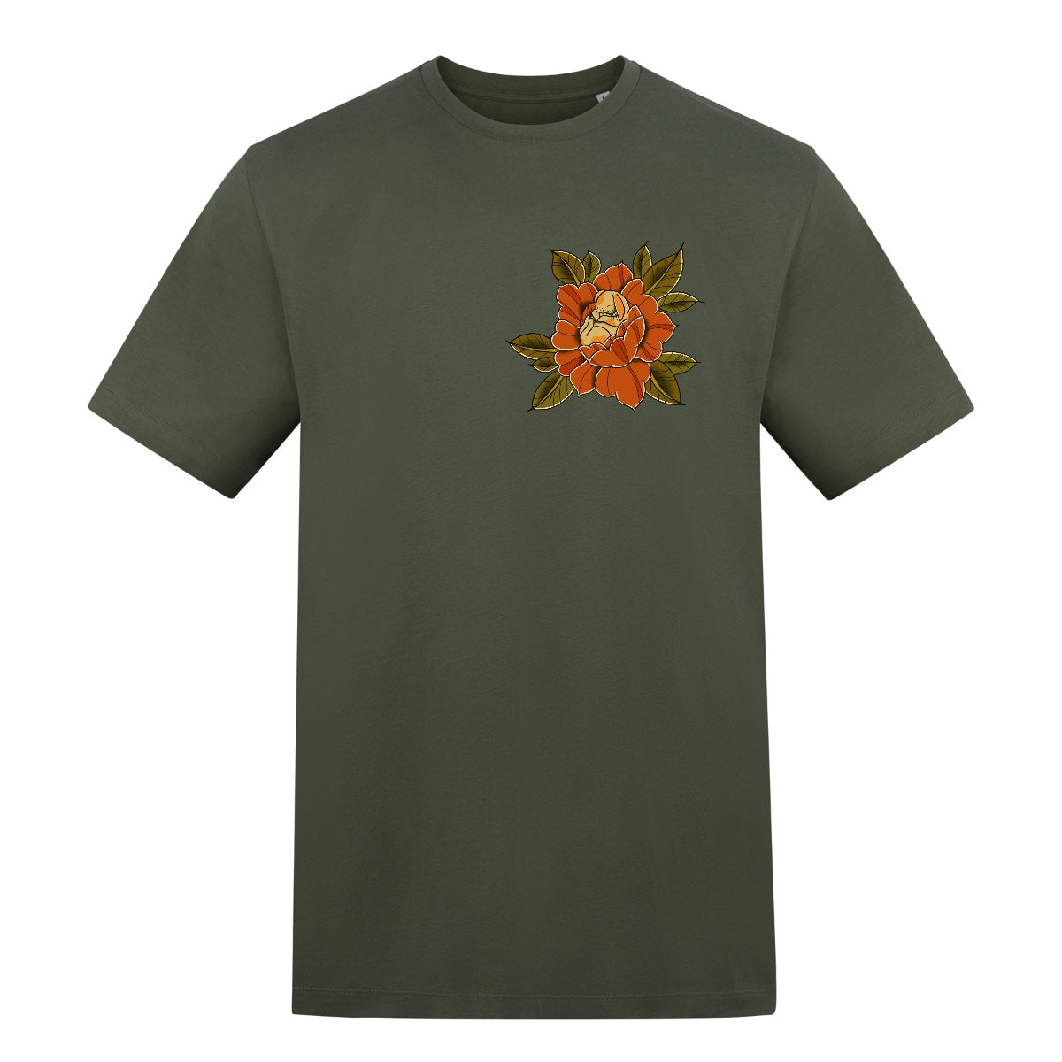 Sleepy Bunny T-Shirt | Earthy Green | Duzzer 180gsm Regular Fit T-Shirt