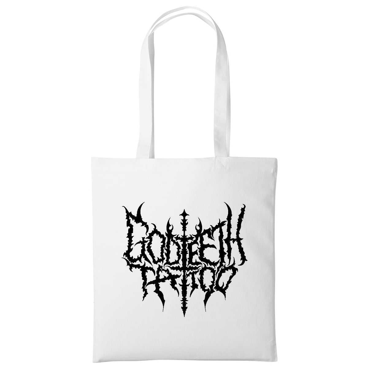 Metal logo tote | White | Shopper Tote Bag