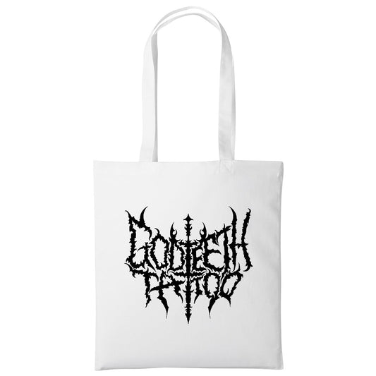 Metal logo tote | White | Shopper Tote Bag