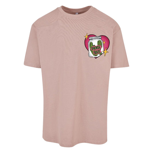 Pink pickle slut | Dusk Rose | Dunker 240gsm Oversized T-Shirt
