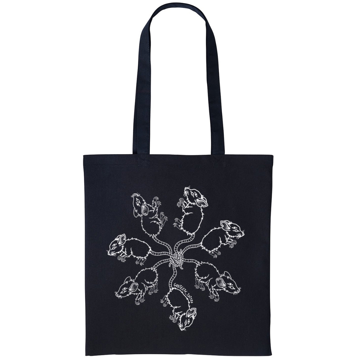 Ratking tote | Black | Shopper Tote Bag