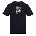 White eagle tee | Black | Duzzer 180gsm Regular Fit T-Shirt - Wrong Crowd Artist merch