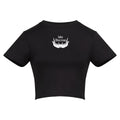Heart on my Sleeve | Black | Vixen Recycled Womens 240gsm Cropped Tee