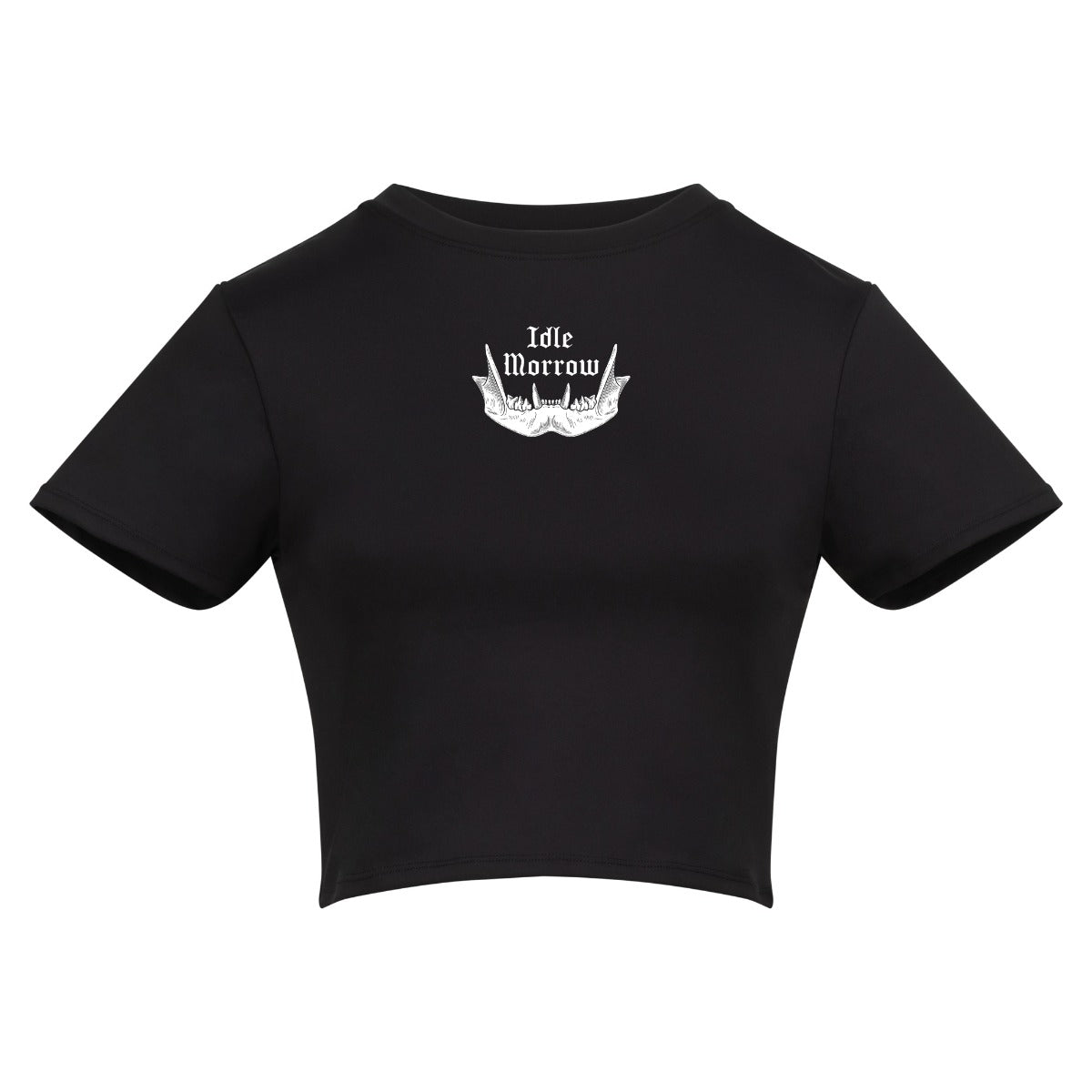 Heart on my Sleeve | Black | Vixen Recycled Womens 240gsm Cropped Tee