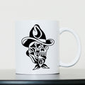 Cowboy Skull Mug | White | 15oz Mighty Mug - Wrong Crowd Artist merch