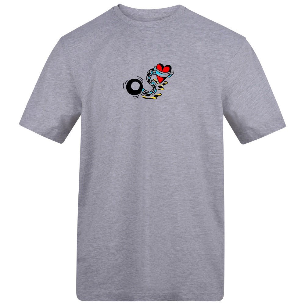 Bad Girl Tee | Heather Grey | Duzzer 180gsm Regular Fit T-Shirt