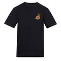 Floral Bird T-Shirt | Black | Duzzer 180gsm Regular Fit T-Shirt