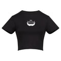 Lemon Branch | Black | Vixen Recycled Womens 240gsm Cropped Tee