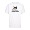 Don’t Talk To Me Colour Tee | White | Dunker 240gsm Oversized T-Shirt